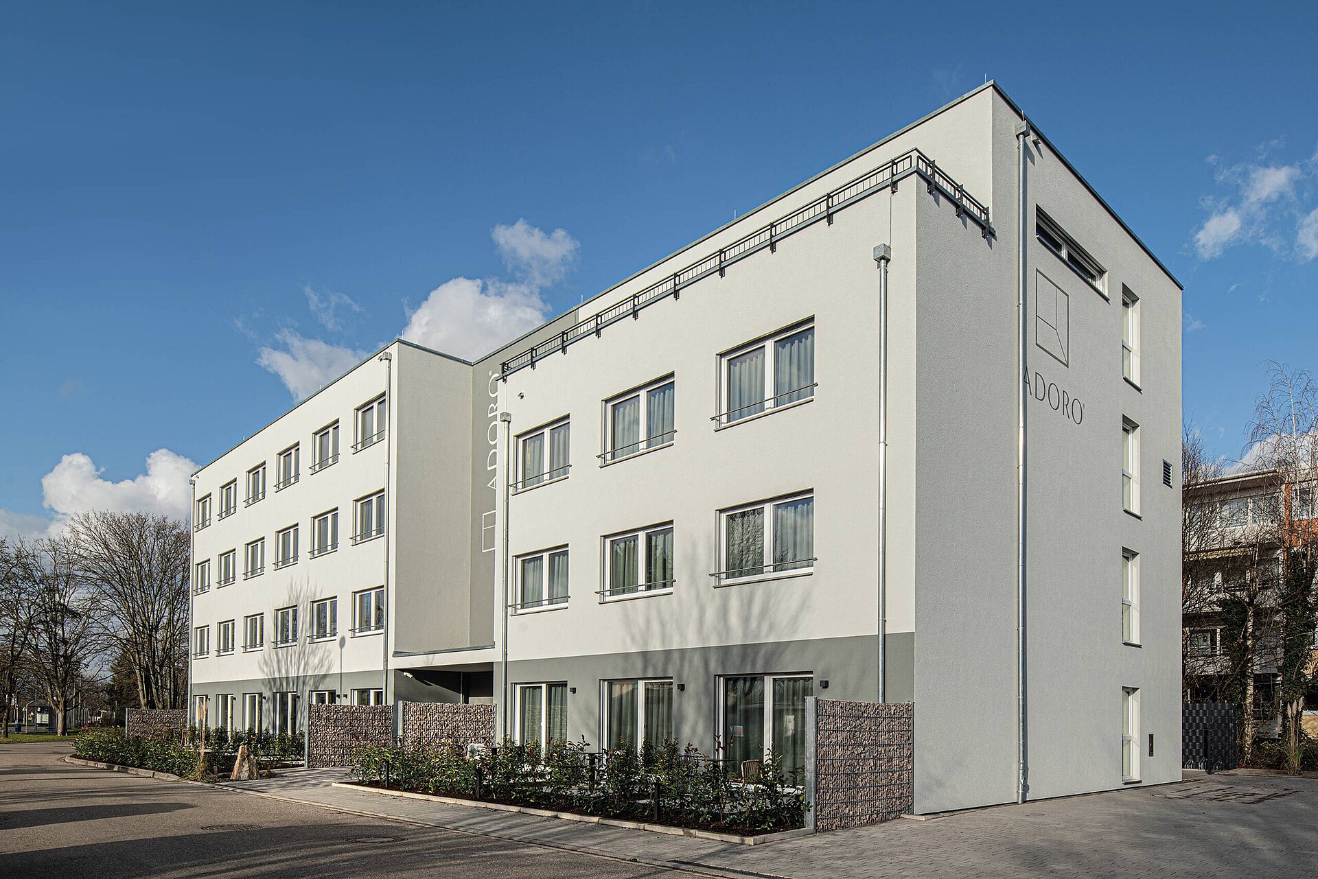 Vierstöckiges Hotel in Holzbauweise Aparthotel in Holzbauweise