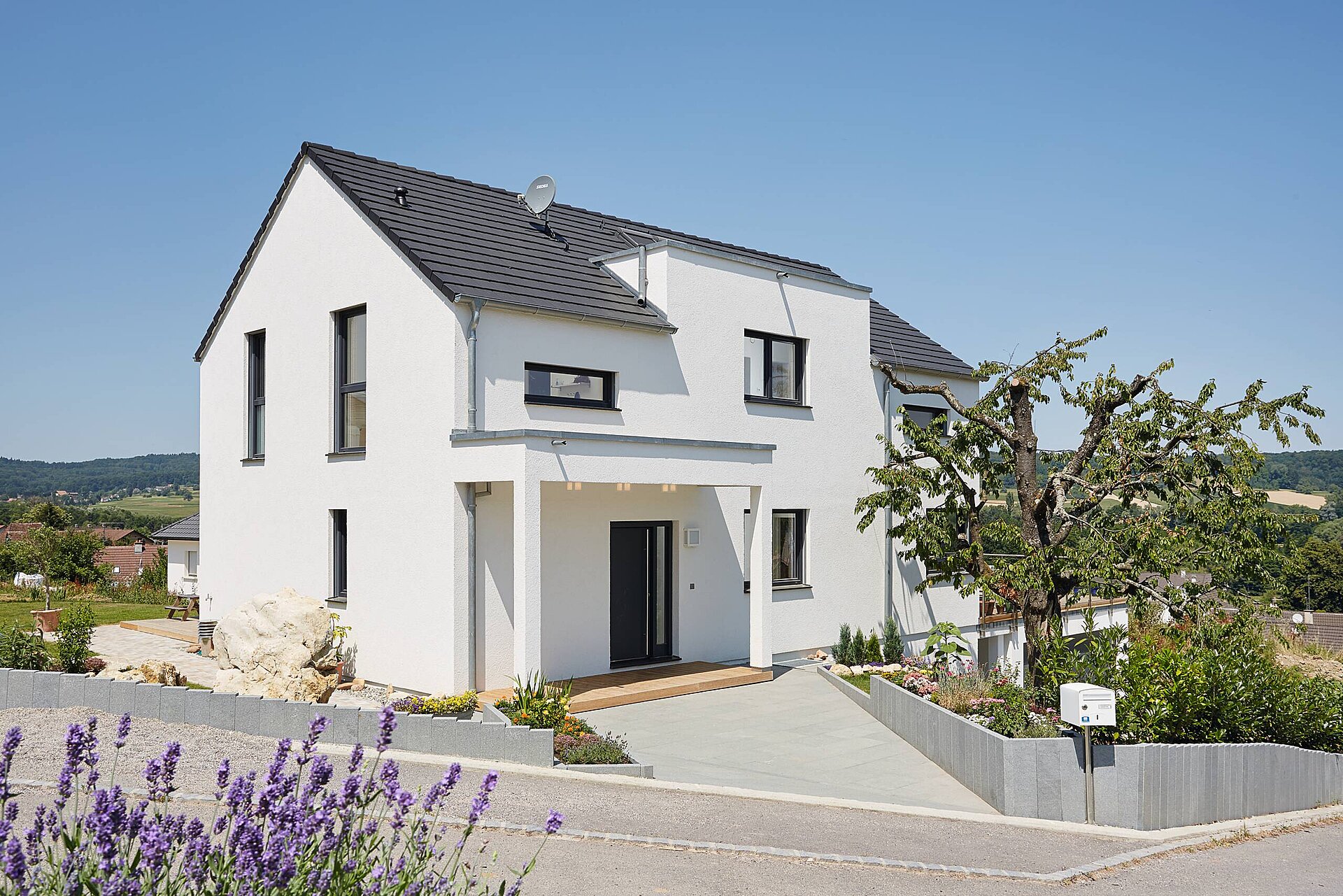 WeberHaus, sunshine; Haus am Hang, 1 1/2 geschossig vorgeplantes, WeberHaus, sunshine 310