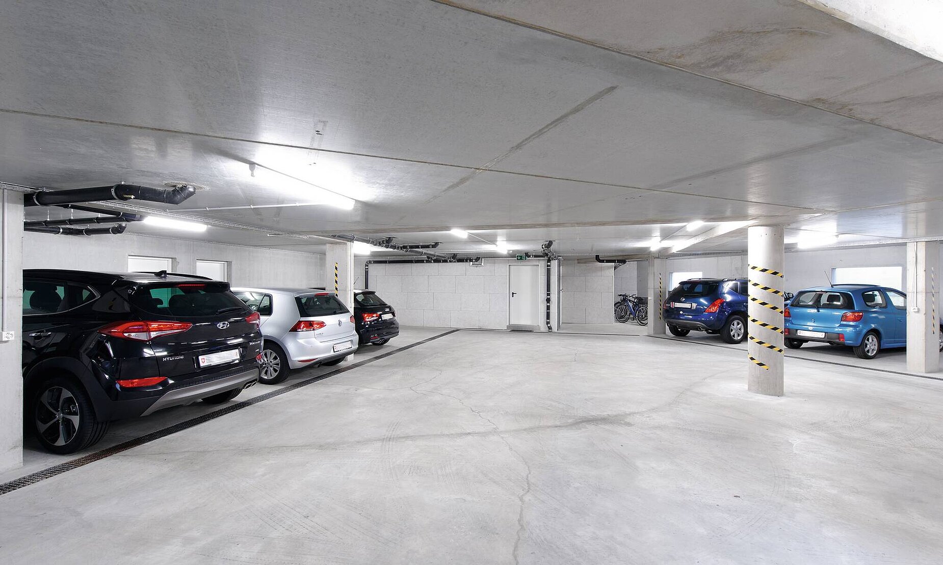 Tiefgarage im WeberHaus-Mehrfamilienhaus