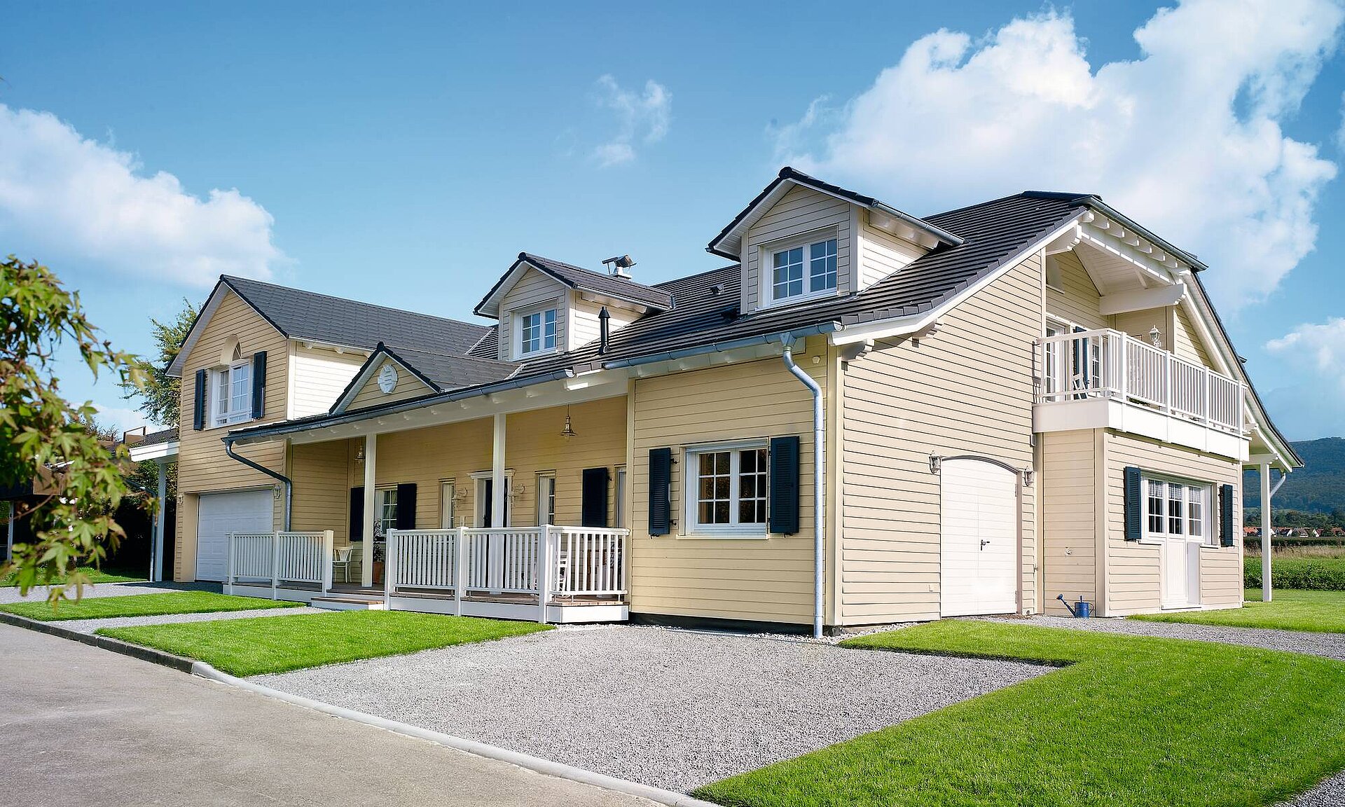 Custom-built timber frame home
