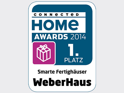 Platz 1 für WeberHaus in der Kategorie „Smarte Fertighäuser“