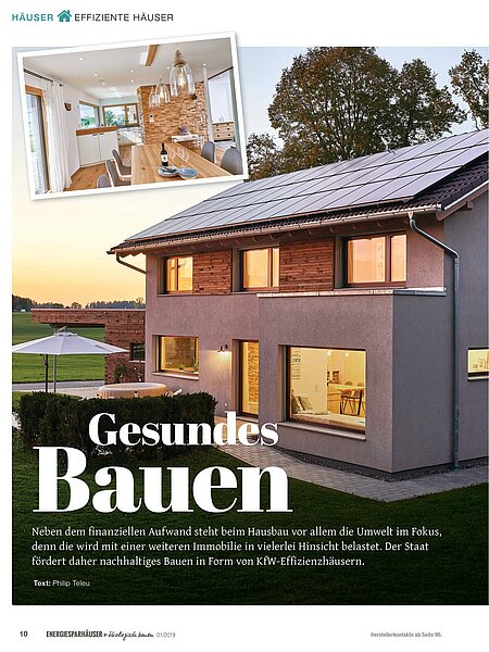 Energiesparhäuser ökologisch bauen