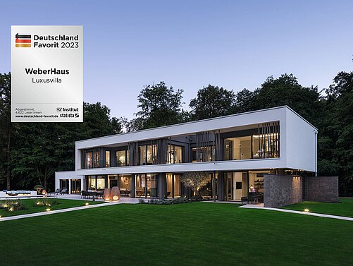Luxusvilla - Ausstellungshaus Villa Blunt wurde bei Deutschland Favorit ausgezeichnet