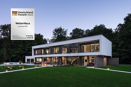 Luxusvilla - Ausstellungshaus Villa Blunt wurde bei Deutschland Favorit ausgezeichnet
