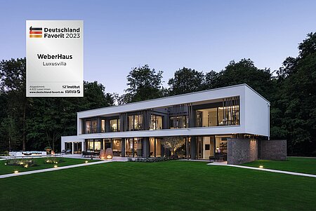 Luxusvilla - Ausstellungshaus Villa Blunt wurde bei Deutschland Favorit ausgezeichnet