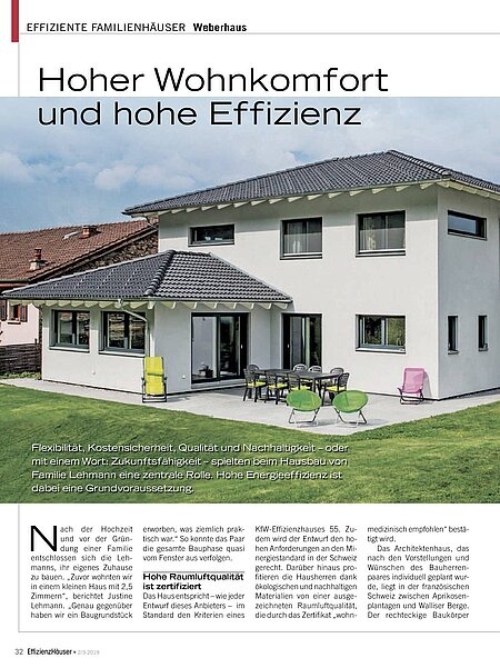 Effizienzhäuser Ausgabe 2/3 2019